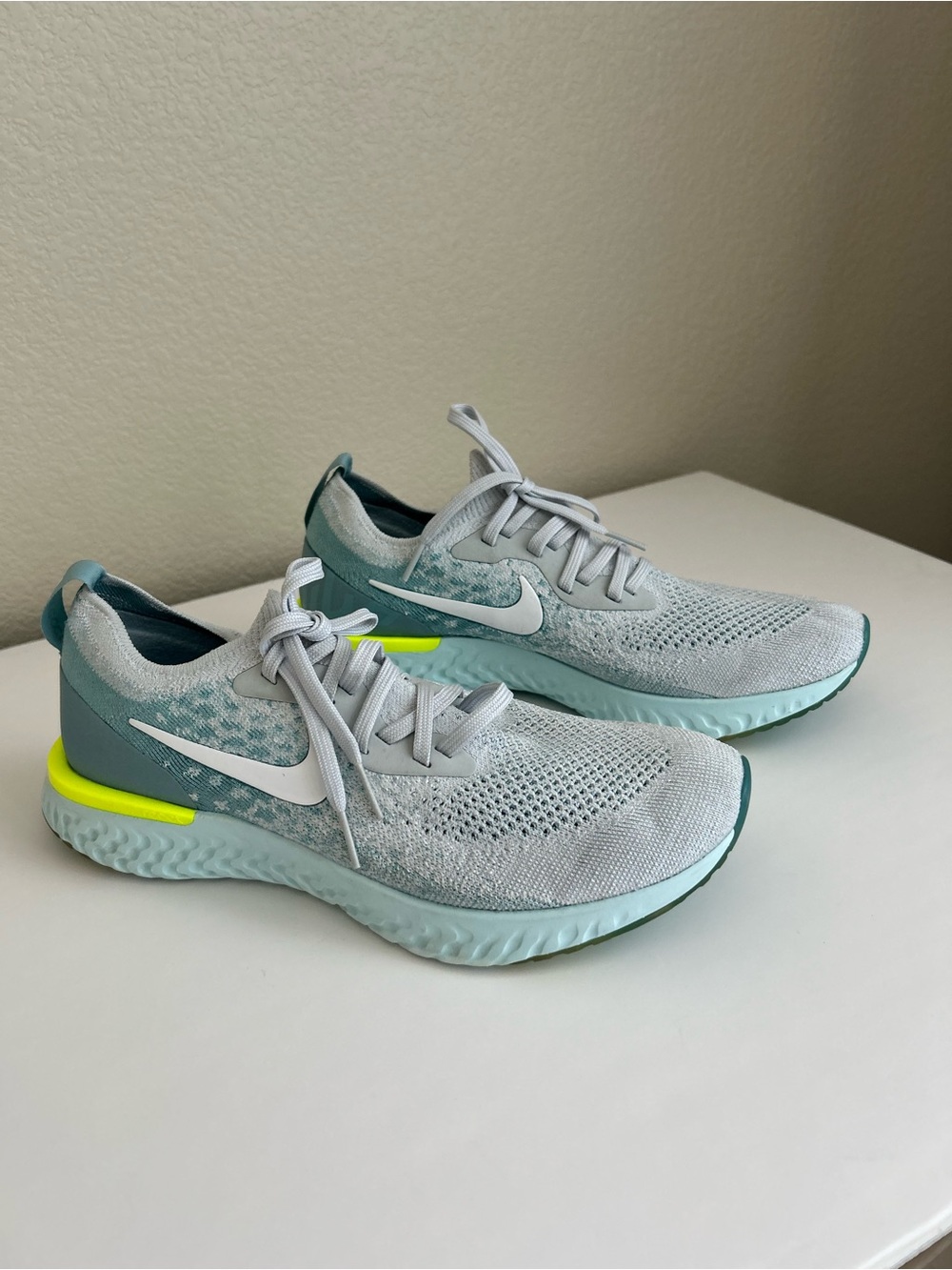 Nike Epic React Flyknit Mica Blue Women running shoes